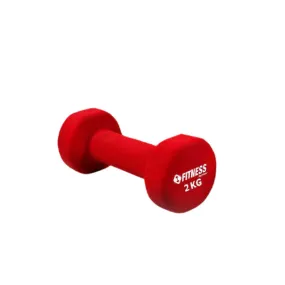 1 Piece Neoprene Dumbbell 2KG Red