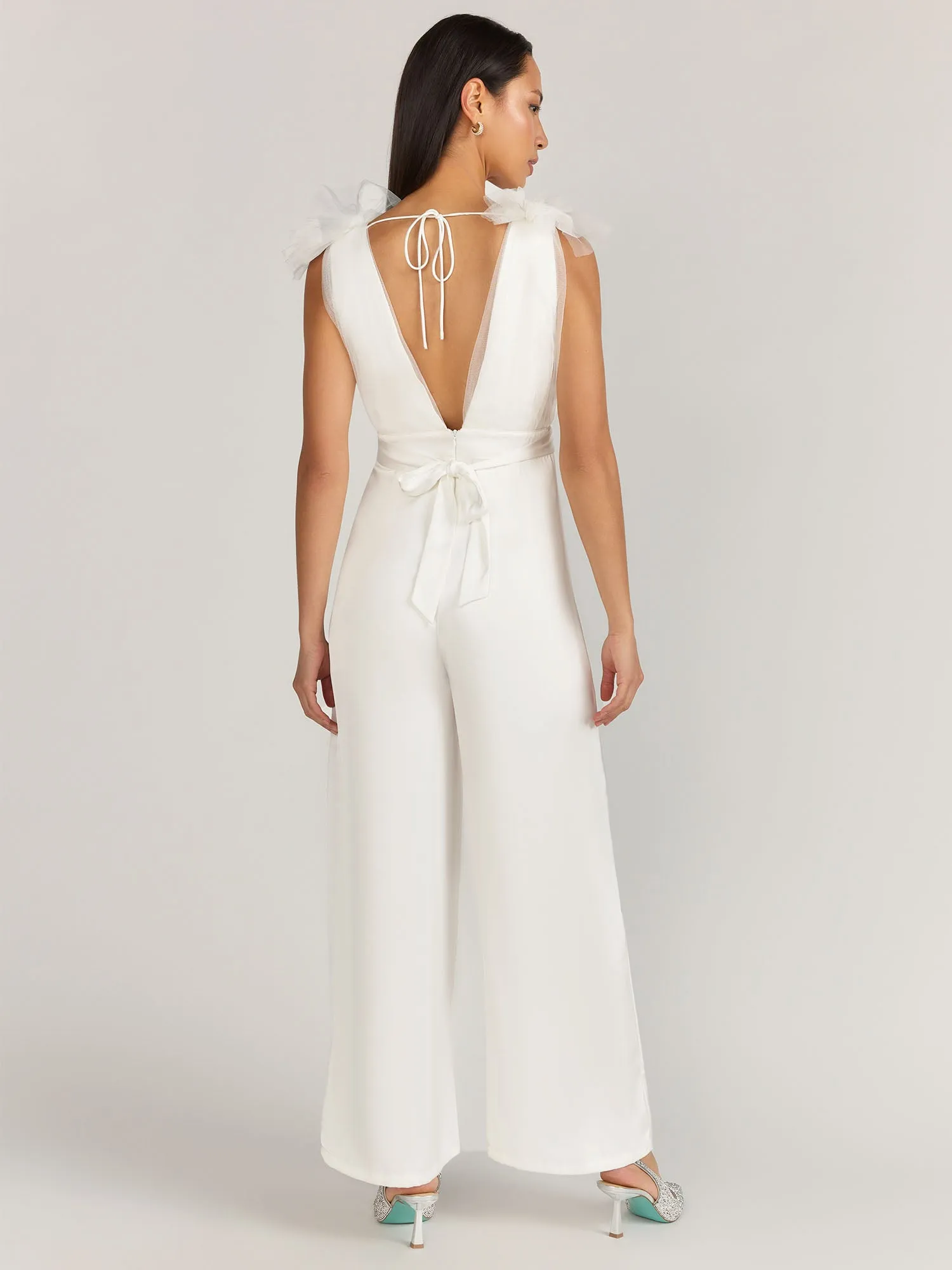 Aakaa Ruffled Tulle Bodice Jumpsuit - Brands We Love