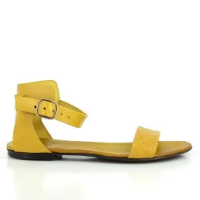 Antichi Romani 147 Yellow Slingback Sandals
