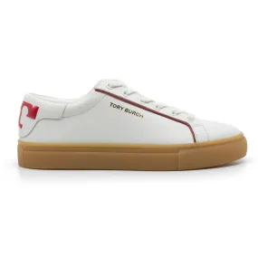 Court Sneakers in Snow White & Brilliant Red