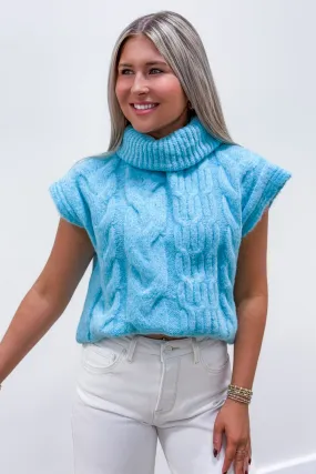 Cozy Nights Turtle Neck Sweater - Mint