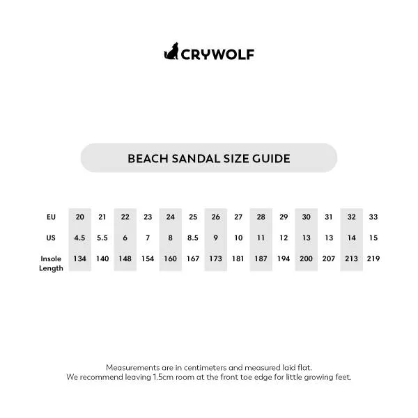 CRYWOLF Beach Sandal - Coastal Green