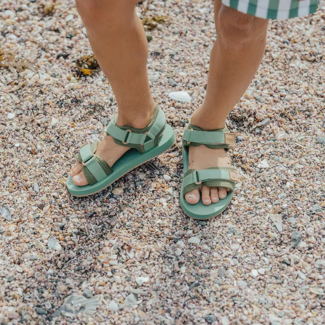 CRYWOLF Beach Sandal - Coastal Green