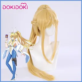 DokiDoki Game Fate/Grand Order Saber Arutoria Pendoragon Cosplay Wig Blonde Heat Resistant Hair