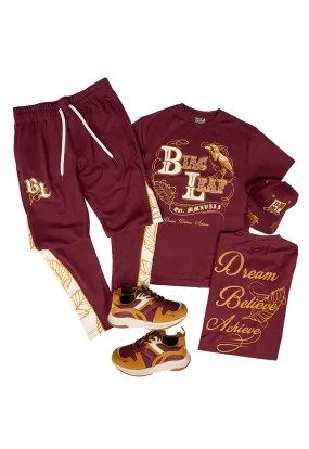 Dream Believe Achieve Shirt, P.O.T Flair Fleece Jogger, and Dad Hat: Big & Tall Bundle (Sneakers not included)