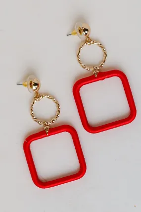FINAL SALE - Jodie Red Drop Earrings
