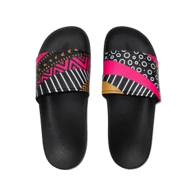 Fun Mismatched Slide Sandals - sale!