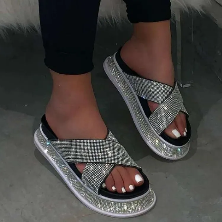 Hot selling shiny slippers SY007