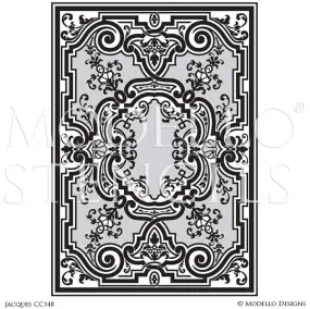 Jacques CC148 Custom Carpet & Ceiling Stencil