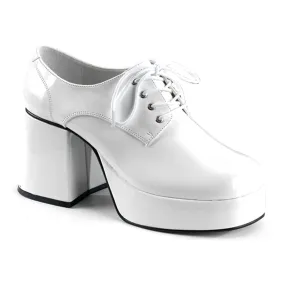 JAZZ-02 Fancy Dress Costume Funtasma Men's Shoes White Pat