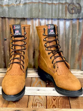 Justin 8" Conductor Lace-Up Work Boot