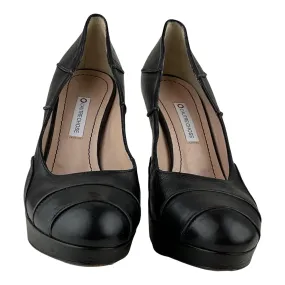 L'AUTRE CHOSE Women's High Heel Shoes Pumps Leather Black Sz 39.5