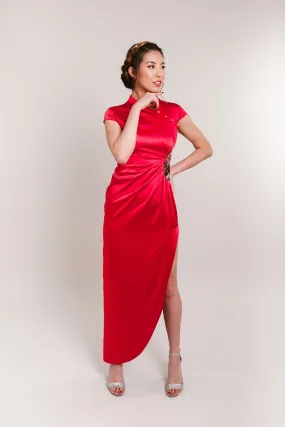 Leana Bespoke Dress | Modern Silk Wedding Cheongsam