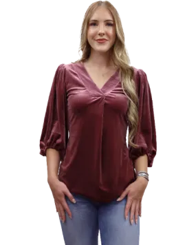 Liberty Wear Collection Tops: Rosalie Velvet