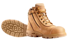 LIMITED PRODUCT Redback Boots | Wheat Cobar Lace/Zip up Safety Boots (USCWZS)