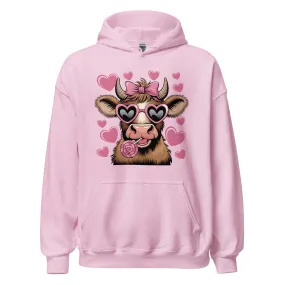 Love Highland Pink - Cozy Valentine’s Day Hoodie - Romantic Designs for 2025