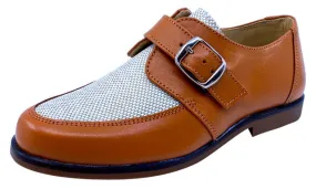 Maria Catalan Boy's & Girl's Cuero Tan Dress Shoe