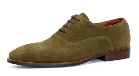Men's Suede Leather Brogue Oxfords