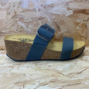 Plakton Womens Alicante Hi Nubuck Leather Sandal - Grey