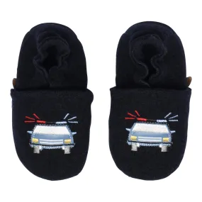 Policecar wool slippers