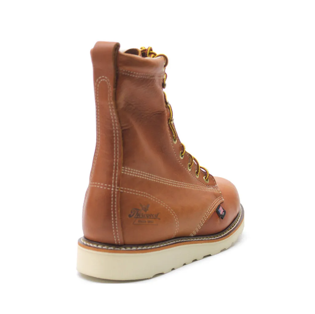 Thorogood 8 Inch Plain Toe Safety Toe Leather Men's Work Boots