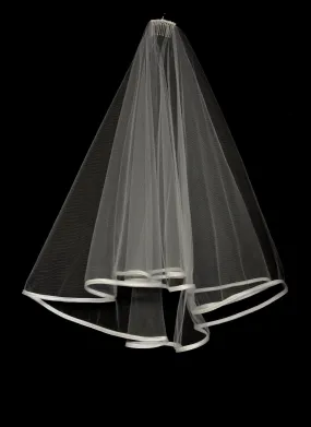 Veil - Bespoke Satin Edged Wedding Veil