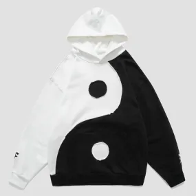 WLS Yin Yang Gossip Patchwork Hoodie
